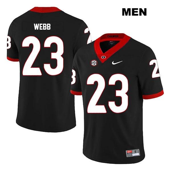 Georgia Bulldogs Men's Mark Webb #23 NCAA Legend Authentic Black Nike Stitched College Football Jersey OCS2056LL